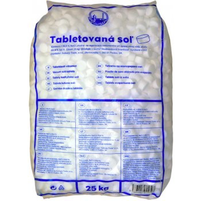 Tabletová sůl 25 kg Tabletová sůl 25 kg