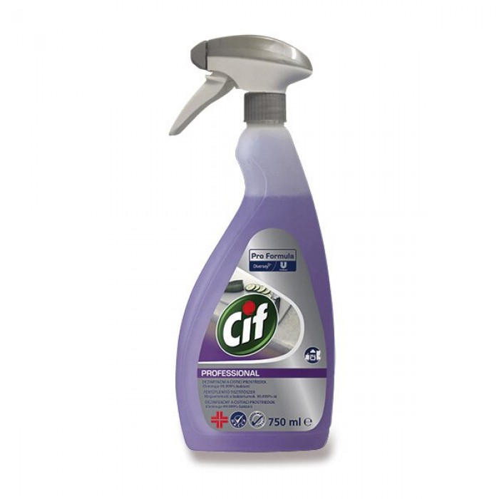 CIF Pro Formula 2v1 Disinfectant 750 ml s rozprašovačem CIF Pro Formula 2v1 Disinfectant 750 ml s rozprašovačem