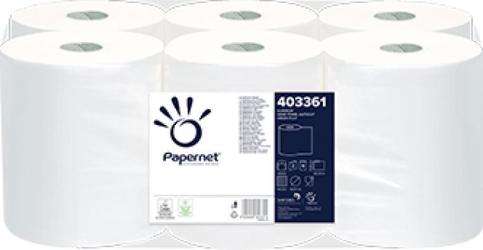 Papírový ručník v roli PAPERNET, 2vrstvý, celulóza, 6 rolí/balení Papírový ručník v roli PAPERNET, 2vrstvý, celulóza, 6 rolí/balení