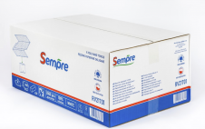 Skládaný papírový ručník Sempre, V-fold, 2vrstvá celulóza, 23x21 cm, 3000 ks