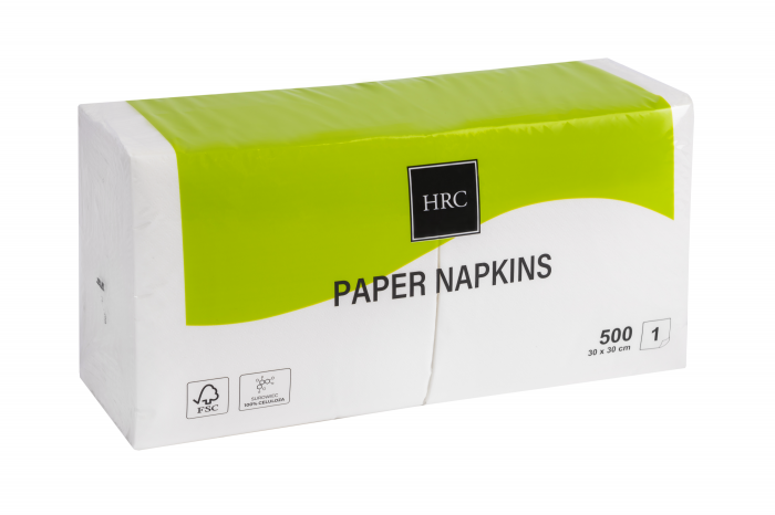 Papírové ubrousky GASTRO 1vrstvá celulóza 30x30 cm, 500 ks/bal, 5 bal/karton Papírové ubrousky GASTRO 1vrstvá celulóza 30x30 cm, 500 ks/bal, 5 bal/karton