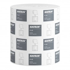Papírový ručník v roli Katrin System Plus M2, 2vrstvý, celulóza, 6 rolí/balení